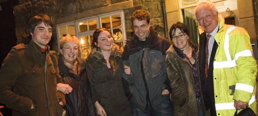 Martin, Anne, Anne's daughter, daughter's boyfriend, Emer and Christopher